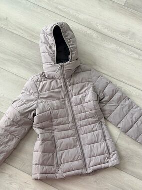Abercrombie & Fitch Women’s Puffer Jacket - Medium - Light grey